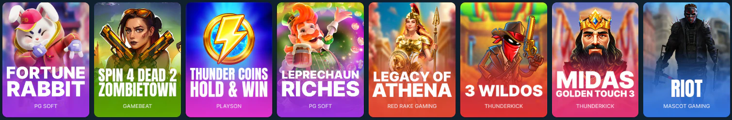 FortuneJack Casino selección de tragamonedas